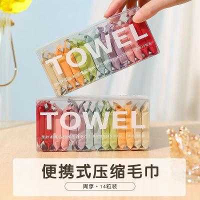 加厚加大压缩毛巾实拍图